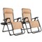 Costway 2PC Oversize Lounge Patio Heavy Duty Folding Recliner